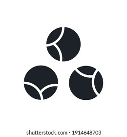 Brussels sprouts icon. Black isolated silhouette. Fill solid icon. Modern design. Vector illustration. Vegetables