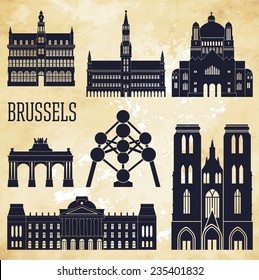 Brussels. Vector illustration