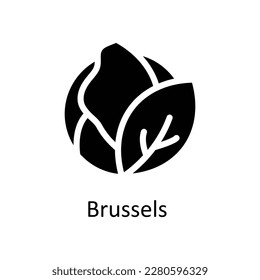 Brussels Vector   Solid Icons. Simple stock illustration stock