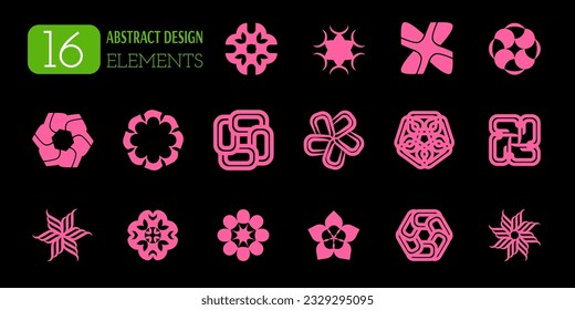 Brutal abstract forms of Swiss design in the style of minimalism. Aesthetics of fashionable geometric shapes in the postmodern style. The design of the Bauhaus in Memphis. Vector.