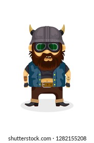 Brutal biker vector