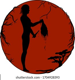 a brutal killer. i draw it for a book cover.