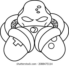 Brutal octopus gamer, loves to play computer games