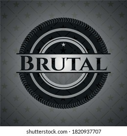 Brutal realistic dark emblem. Vector Illustration. Detailed. 