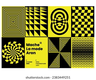 Brutalism abstract vector patterns design geometric shapes graphic art web art invitation cards posters prints textiles backgrounds