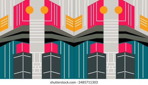 antecedentes de brutalismo. Ilustración vectorial. póster de brutalismo