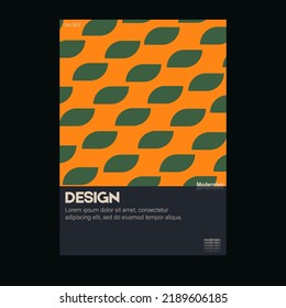 Brutalism inspired graphic design of vector poster cover layout made with vector abstract elements and geometric shapes, useful for  branding presentation, album print, website header, web banner.