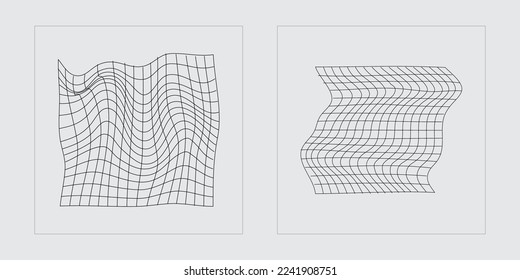 Brutalism shapes. Big collection of abstract graphic geometric symbols. Modern abstract forms. Projects, posters, banners. Vector illustration