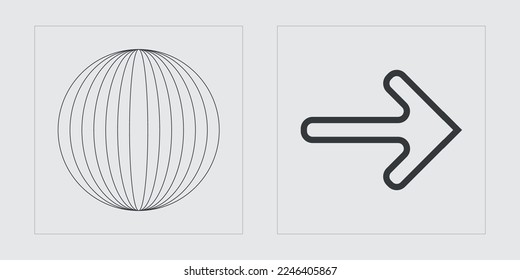 Brutalism shapes. Big collection of abstract graphic geometric symbols. Flat minimalist icons. Anti-design. Vector illustration