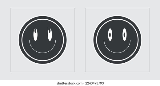 Brutalism shapes. Extraordinary Graphic Assets. For modern T-shirts designed. Retro Futurist. Vector illustration