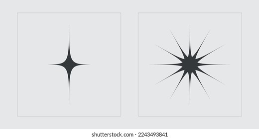 Brutalism shapes. Extraordinary Graphic Assets. For modern T-shirts designed. Retro Futurist. Vector illustration