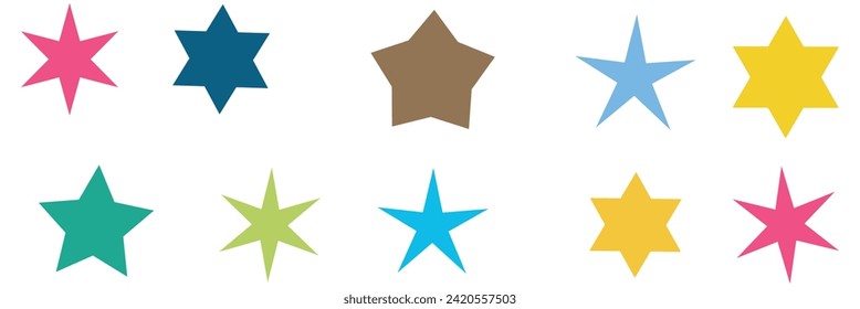 Brutalism shapes. Extraordinary Graphic Assets. For modern T-shirts designed. Retro Futurist. Vector illustration