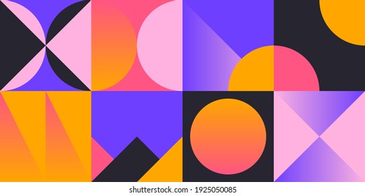 Brutalism shapes minimalist geometric elements abstract