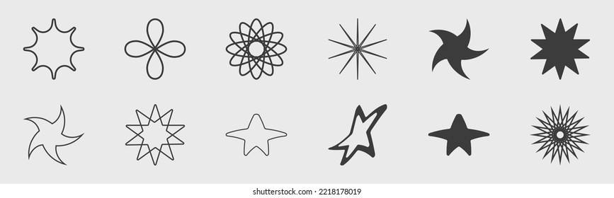 El brutalismo da forma. Elementos geométricos minimalistas. Los marcos inspiraron el brutalismo. Forma lineal minimalista. Ilustración del vector