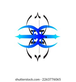 Brutalism shapes, minimalist geometric elements, abstract bauhaus forms. Simple star and flower shape, basic form, trendy modern graphic element vector set.