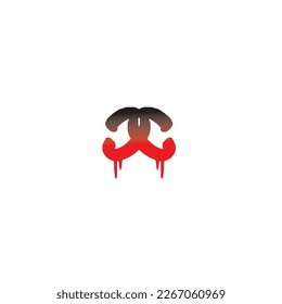Brutalism shapes, minimalist geometric elements, abstract bauhaus forms. Simple star and flower shape, basic form, trendy modern graphic element vector set.