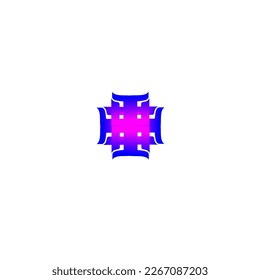Brutalismus Formen, minimalistische geometrische Elemente, abstrakte Bauhausformen. Einfache Stern- und Blumenform, einfache Form, trendige, moderne grafische Elemente, Vektorset.