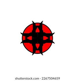Brutalism shapes, minimalist geometric elements, abstract bauhaus forms. Simple star and flower shape, basic form, trendy modern graphic element vector set.