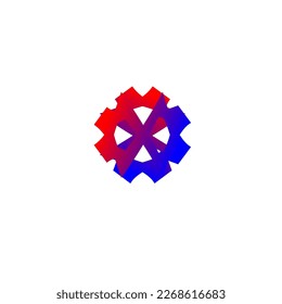 Brutalism shapes, minimalist geometric elements, abstract bauhaus forms. Simple star and flower shape, basic form, trendy modern graphic element vector set.