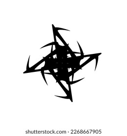 Brutalism shapes, minimalist geometric elements, abstract bauhaus forms. Simple star and flower shape, basic form, trendy modern graphic element vector set.