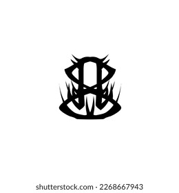Formas de brutalismo, elementos geométricos minimalistas, formas de bauhaus abstractas. Sencilla forma de estrella y flor, forma básica, conjunto de vectores de elementos gráficos modernos y modernos.