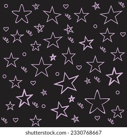 Brutalism shapes, minimalist geometric elements, abstract bauhaus forms. Simple star and flower shape, basic form, trendy modern graphic element vector set