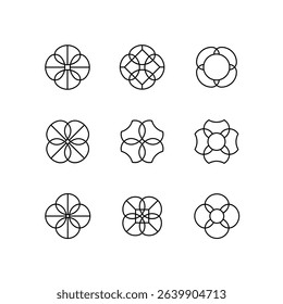 Brutalism shapes, minimalist geometrical figure, abstract geometric forms. Simple geometric element with ellipse.