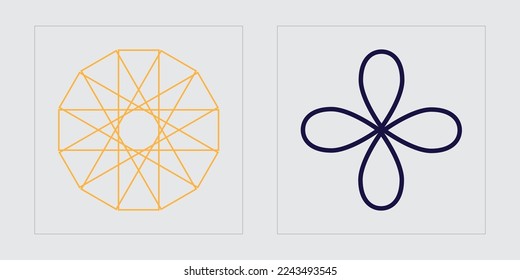 Brutalism shapes. Retro futuristic graphic ornaments. For modern T-shirts designed. Isolated on black background. Vector illustration