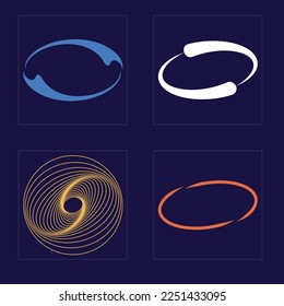 Brutalism shapes. Retro futuristic graphic ornaments. Modern abstract forms. Isolated on black background. Vector illustration