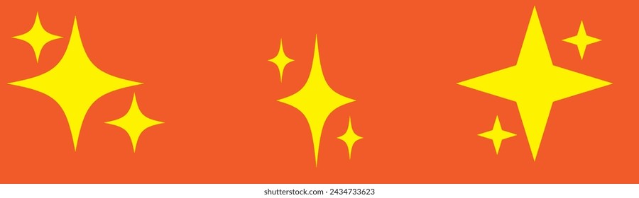 Brutalism shapes. Brutalism star and flower shapes. For modern T-shirts designed. Stars, starburst . Vector illustration	