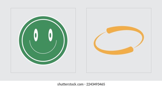 Brutalism shapes. Trendy geometric postmodern figures. Modern abstract forms. Isolated on black background. Vector illustration