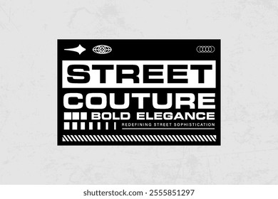 brutalism streetwear graphic tshirt typography design inspiration templates