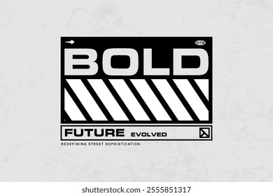 brutalism streetwear graphic tshirt typography design inspiration templates