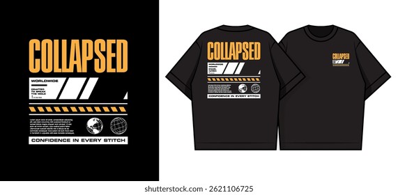 Brutalism Urban streetwear style design templates