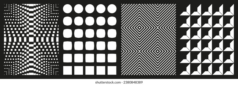 Brutalistische abstrakte geometrische Formen Hintergrundvorlage. Brutal zeitgenössische geometrische Figur. Moderne minimale monochrome Druckswiss Design ästhetisch. Bauhaus-Vektorgrafik-Set