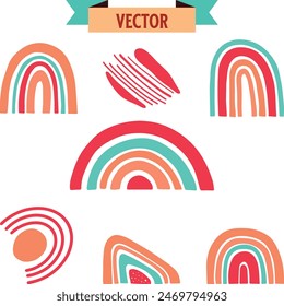 Brutalist abstract geometric shapes and grids. Brutal contemporary figure star oval spiral flower and other primitive elements. Swiss design aesthetic. Bauhaus memphis design.
