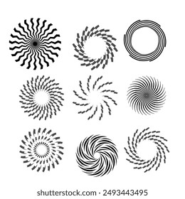 Brutalist abstract geometric shapes and grids. Brutal contemporary figure star oval spiral flower and other primitive elements. Swiss design aesthetic. Bauhaus memphis design.