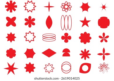 Brutalist abstract geometric shapes and grids. design EPS 10 