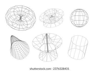 Formas geométricas abstractas brutales sobre fondo blanco. Ilustración del vector. Estética de diseño suizo.