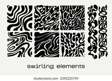 Brutalist abstract geometric Y2K shapes and grids. Brutal contemporary figure star oval spiral flower and other primitive elements. Swiss design aesthetic. Bauhaus memphis design.