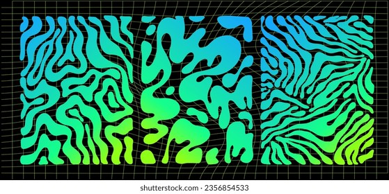 Brutalist abstract geometric Y2K shapes and grids. Brutal contemporary figure star oval spiral flower and other primitive elements. Swiss design aesthetic. Bauhaus memphis design.