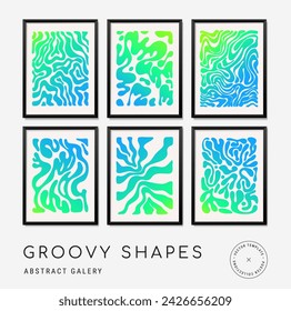 Brutalist abstract geometric Y2K shapes and grids. Brutal contemporary figure star oval spiral flower and other primitive elements. Swiss design aesthetic. Bauhaus memphis design.