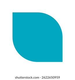 Brutalist abstract shape. Bold icon in a modern style. This minimal element features a contemporary curve and circle, ideal for graphic projects, branding, or digital art.