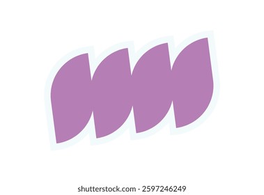 Brutalist abstract shape element sticker. Modern flat symbol with bold form and unique element. Geometric abstraction, brutalism, Y2K aesthetic, perfect for contemporary graphic projects.