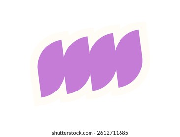 Brutalist abstract shape element sticker. Modern geometric figure with minimal form. Unique design element, y2k aesthetic, bold graphic style, perfect for contemporary projects.