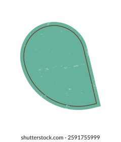 Brutalist abstract shape. Modern brutalism figure. Flat design element with grunge texture, a unique symbol of contemporary aesthetics. Ideal for creative projects, art, and graphic applications.