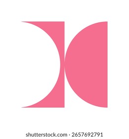 Forma abstracta brutalista. Forma moderna como elemento mínimo. Este icono plano representa el brutalismo, la geometría audaz y la estética única. Perfecto para proyectos de moda y aplicaciones creativas.