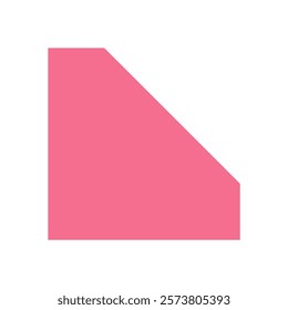 Brutalist abstract triangle icon. Bold geometric shape with minimal form. Modern design element, flat style, y2k aesthetic, ideal for contemporary projects and graphic applications.
