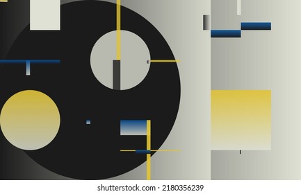 Brutalist Art inspired vector pattern artwork made with abstract geometric shapes and bold forms. Digital graphics design for poster, cover, art, presentation, prints, fabric, wallpaper and etc.