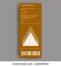 Brutalist poster design template layout with bold typography and brutal vector pattern with abstract geometric shapes. Great for branding presentation, album print, website header, web banner.